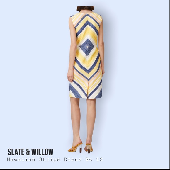 Slate & Willow (12) Hawaiian Stripe Sheath Dress - Picture 4 of 11